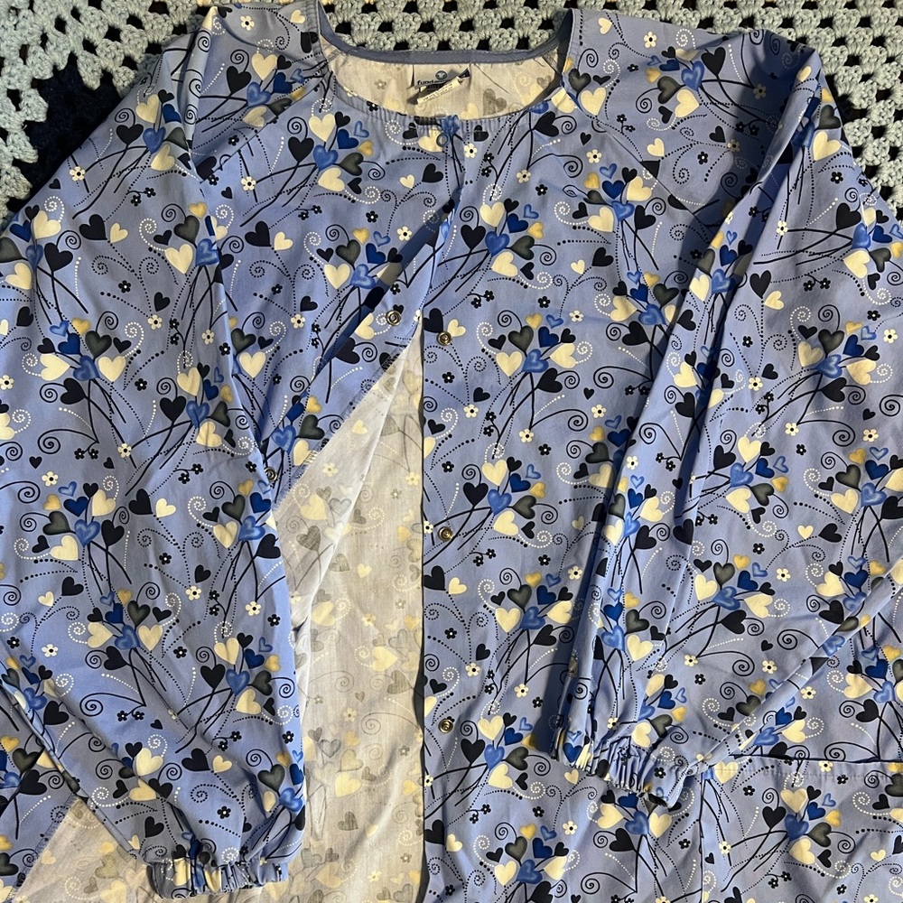 Floral Blue Button Down Shirt